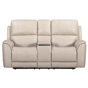 Parker Living Zero Gravity Power Reclining 3-piece sofa set in a modern living room with plush cushions and sleek design.