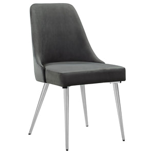 Side Chairs Upholstered With Tapered Legs (Set of 2)
