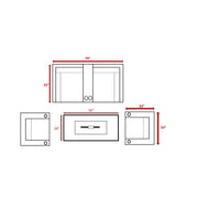 Outdoor Elegance Conversation Set With Fire Pit - R&R Furniture Gallery (Fountain Valley, CA)