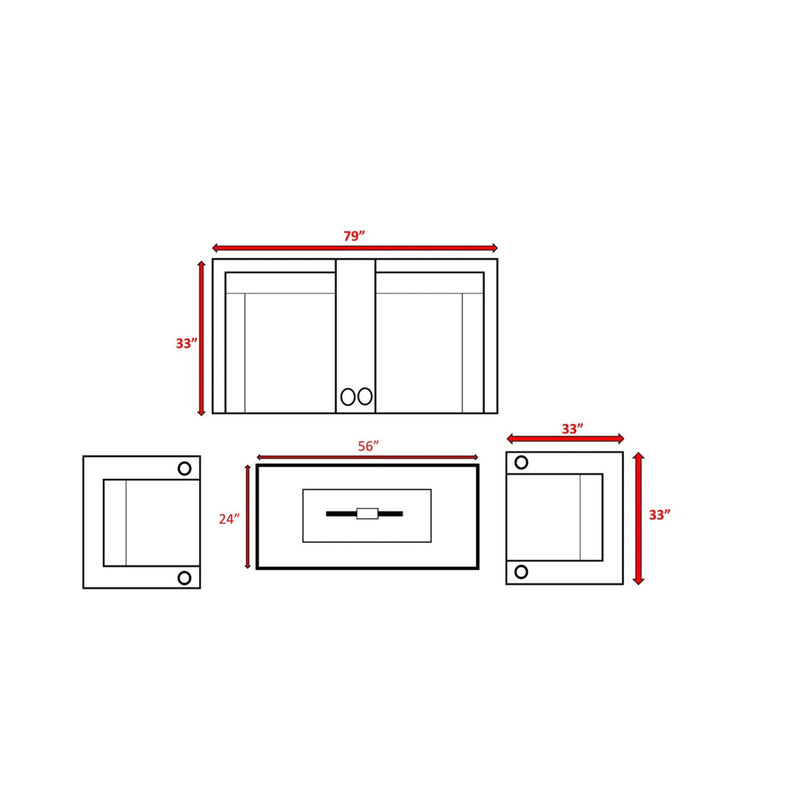 Outdoor Elegance Conversation Set With Fire Pit - R&R Furniture Gallery (Fountain Valley, CA)