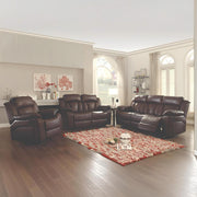 Glory Furniture Daria cozy padded reclining love seat with plush cushions and armrests, perfect for relaxing in style.