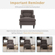 Upholstered Accent Chair Tufted Armchair For Living Room And Bedroom - R&R Furniture Gallery (Fountain Valley, CA)