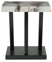 Cendill - Occasional Table Set (Set of 3) - Dark Brown / White / Black - R&R Furniture Gallery (Fountain Valley, CA)