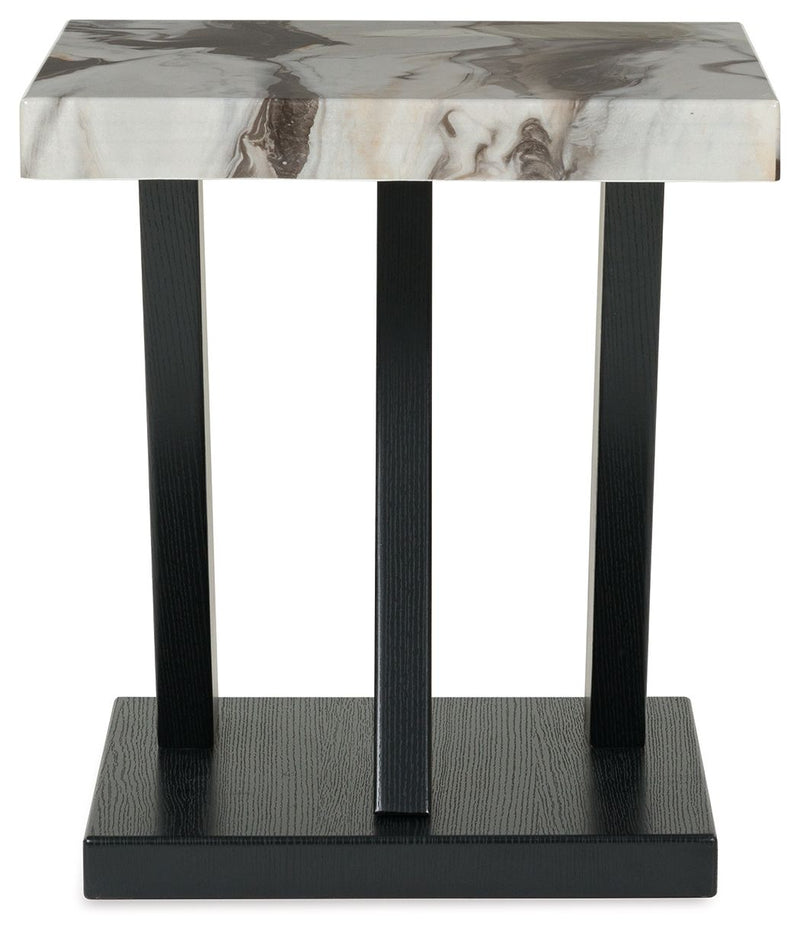Cendill - Occasional Table Set (Set of 3) - Dark Brown / White / Black - R&R Furniture Gallery (Fountain Valley, CA)