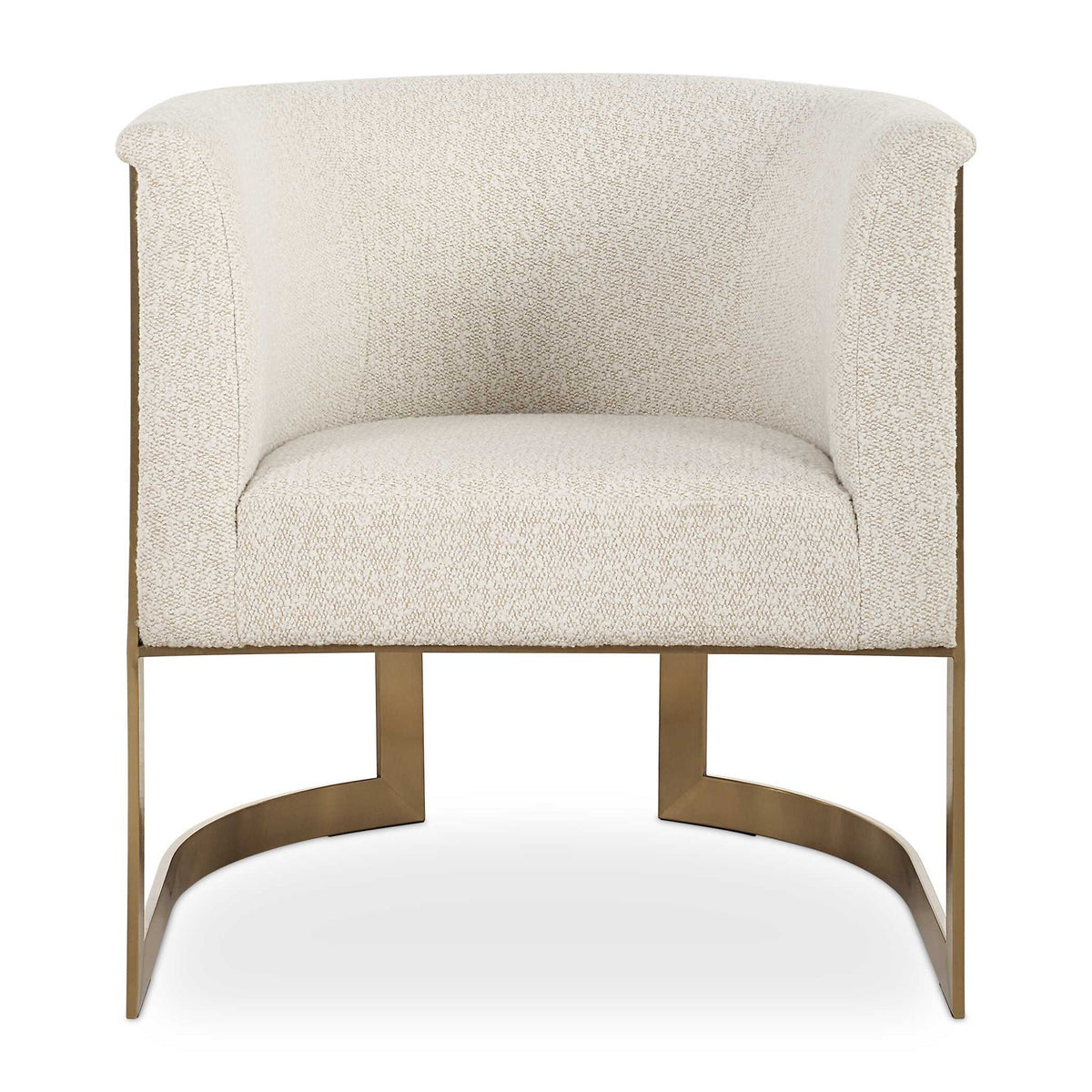 Bellina - Plush Barrel Chair - Gold