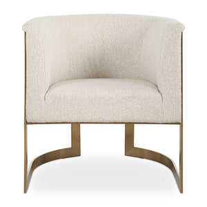 Bellina - Plush Barrel Chair - Gold