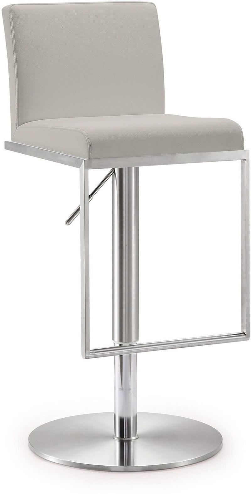 Adjustable height Amalfi barstool by TOV Furniture with a sleek design and modern style, shown in a contemporary setting.
