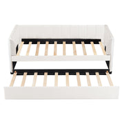 Upholstered Daybed With Ergonomic Design Backrest - R&R Furniture Gallery (Fountain Valley, CA)