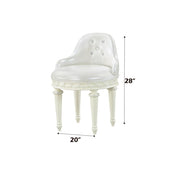 Dorothy - Vanity Chair With Swivel - Ivory - R&R Furniture Gallery (Fountain Valley, CA)