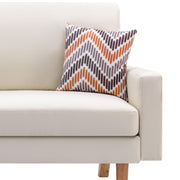 Bahamas - Minimalistic Sofa With 2 Throw Pillows - R&R Furniture Gallery (Fountain Valley, CA)