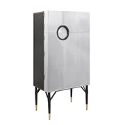 Yoela - Wine Cabinet - Leather & Aluminum - R&R Furniture Gallery (Fountain Valley, CA)