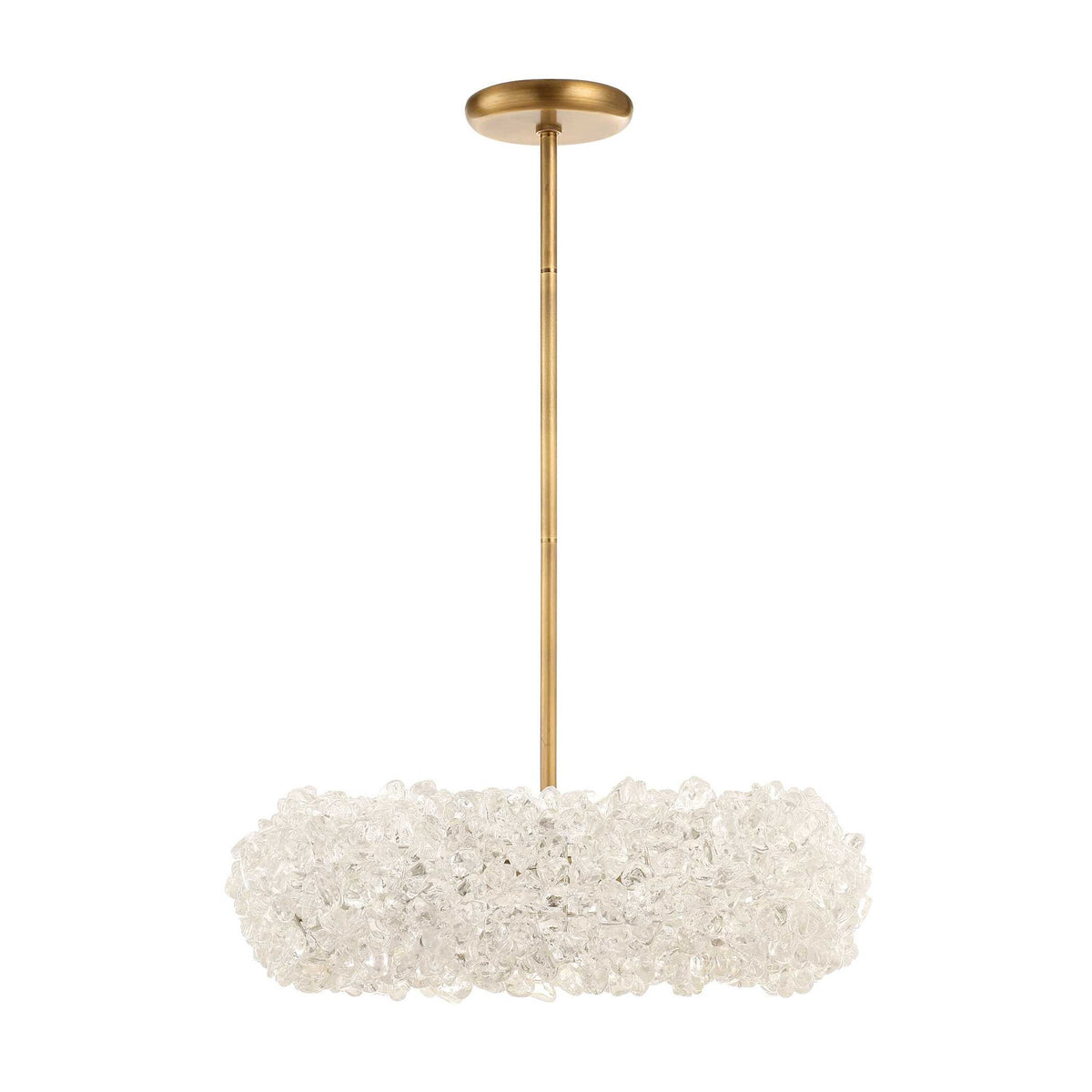 Spangled - 6 Light Pendant - Brass