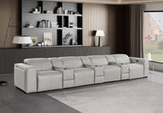 1224 - 7-Piece Modular Power Reclining Sofa In With 4 Power Recliners & Power Headrests - R&R Furniture Gallery (Fountain Valley, CA)