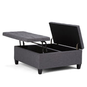 Harrison - Upholstered Coffee Table Storage Ottoman - R&R Furniture Gallery (Fountain Valley, CA)