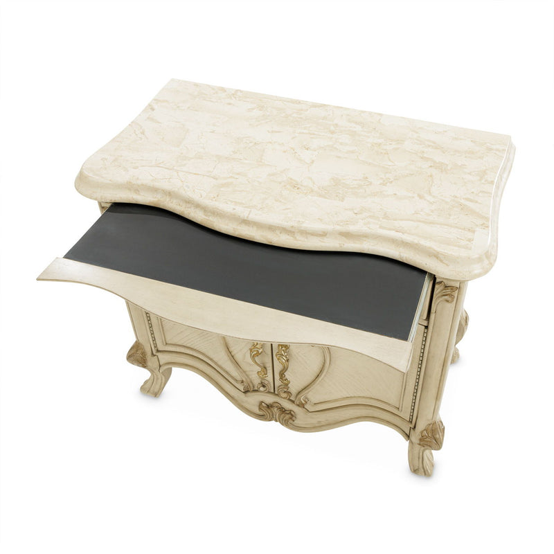 Platine de Royale - Nightstand - Champagne - R&R Furniture Gallery (Fountain Valley, CA)