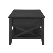 Decatur - Farmhouse Lift Top Coffee Table With Storage - Black / Ash - R&R Furniture Gallery (Fountain Valley, CA)