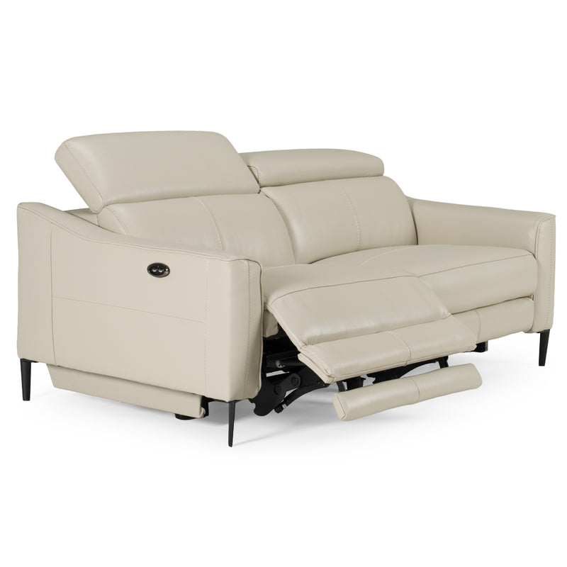 Eden - Modern Grey Leather Sofa Set — view 4