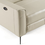 Eden - Modern Grey Leather Sofa Set — view 5