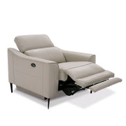Eden - Modern Grey Leather Armchair — view 3