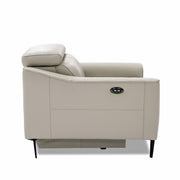 Eden - Modern Grey Leather Armchair — view 4