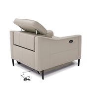 Eden - Modern Grey Leather Armchair — view 5
