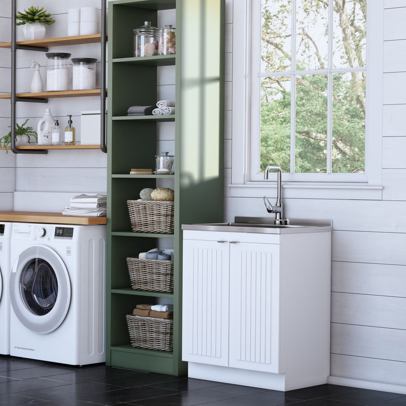 Murphy - Laundry Cabinet & Faucet And Stainless Steel Sink - R&R Furniture Gallery (Fountain Valley, CA)