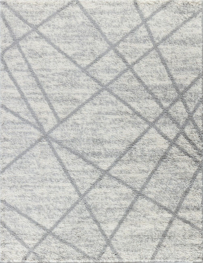 Loft Shag - 5' 3" X 7' Polypropylene, Shaggy Area Rug - Gray - R&R Furniture Gallery (Fountain Valley, CA)