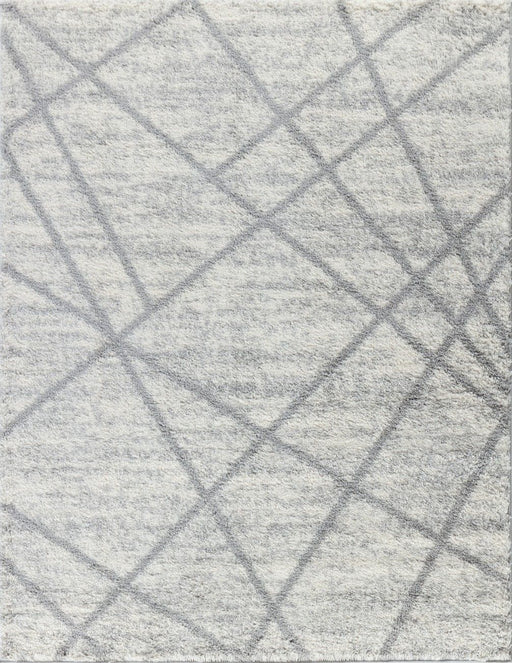 Loft Shag - 7'10" X 9'10" Polypropylene, Shaggy Area Rug - Gray - R&R Furniture Gallery (Fountain Valley, CA)