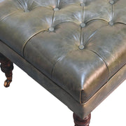 Buffalo - Ottoman With Castor Legs - R&R Furniture Gallery (Fountain Valley, CA)