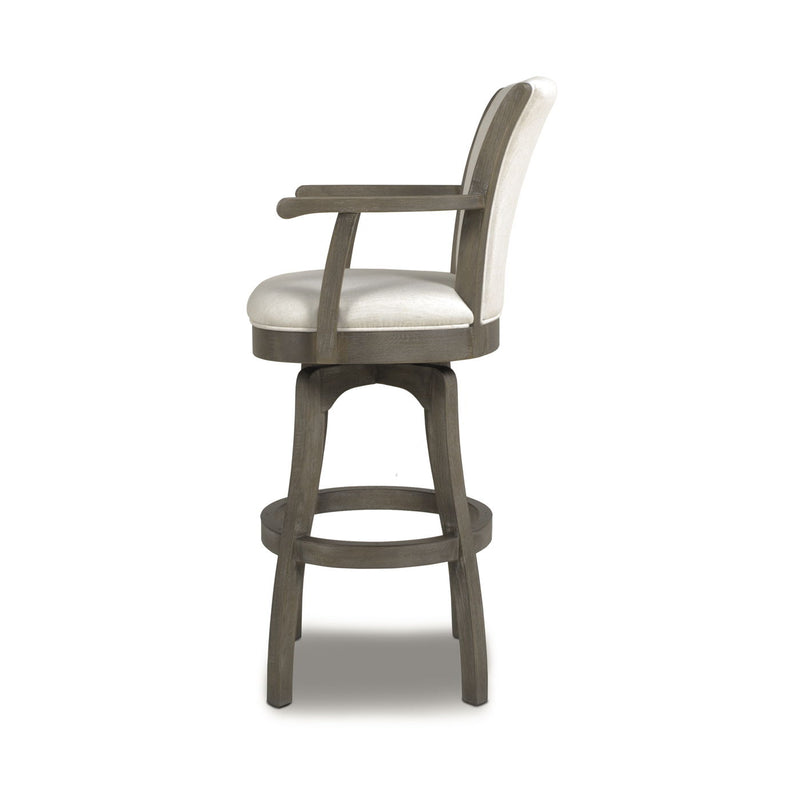 Williams - Swivel Bar Stool With Armrests - R&R Furniture Gallery (Fountain Valley, CA)