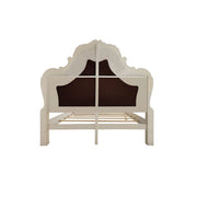Dresden - Queen Bed - Synthetic Leather & Bone White - R&R Furniture Gallery (Fountain Valley, CA)