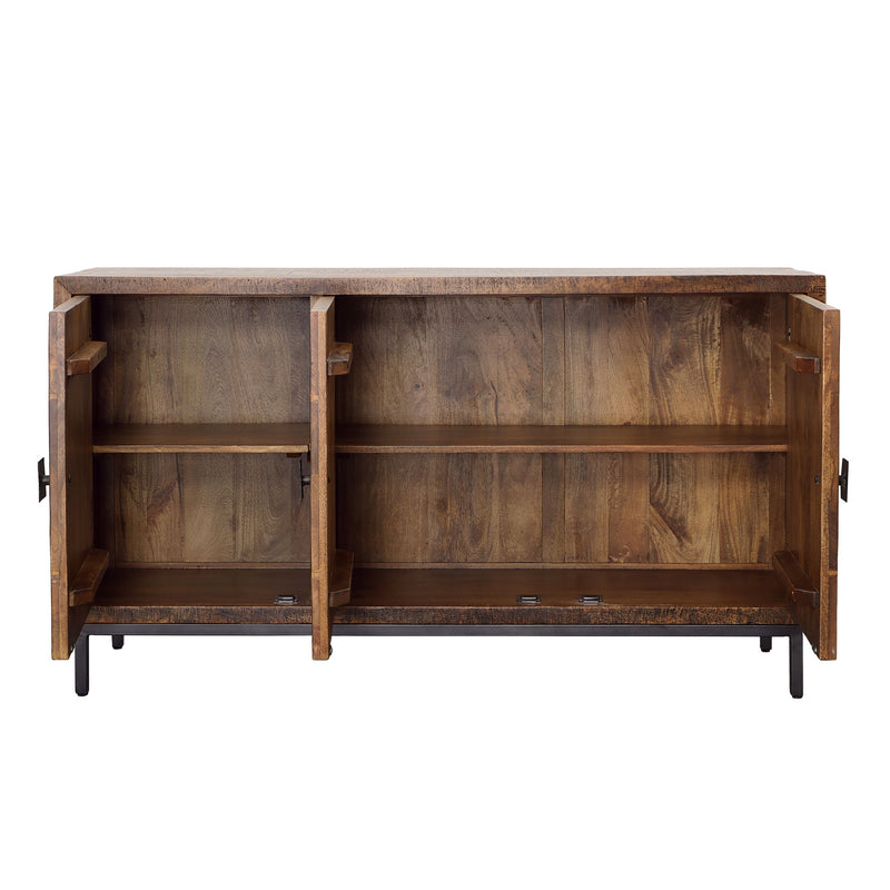 Bratman - Sideboard - Medium Brown And Antique Black