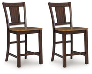 Rylandeen - Barstool (Set of 2) - Light Brown / Dark Brown - R&R Furniture Gallery (Fountain Valley, CA)