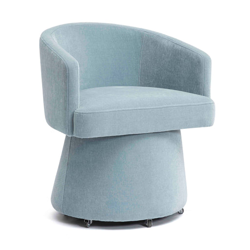 Kristen - Upcycled Chenille Rolling Desk Chair - R&R Furniture Gallery (Fountain Valley, CA)