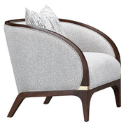 Houston - Matching Chair - Pebble / Walnut - R&R Furniture Gallery (Fountain Valley, CA)