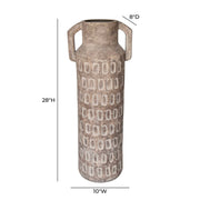 Earthenware - Diode Flower Vase - Light Brown - R&R Furniture Gallery (Fountain Valley, CA)