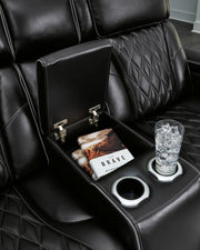 Boyington - Power Reclining Loveseat With Console/Adj Hdrst - R&R Furniture Gallery (Fountain Valley, CA)