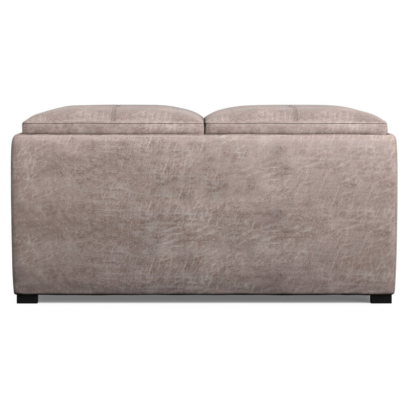 Avalon - Square Coffee Table, Storage Ottoman - R&R Furniture Gallery (Fountain Valley, CA)
