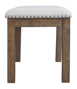 Moriville - Upholstered Bench - Beige - R&R Furniture Gallery (Fountain Valley, CA)