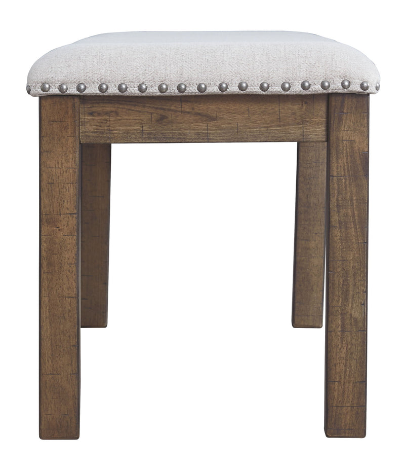 Moriville - Upholstered Bench - Beige - R&R Furniture Gallery (Fountain Valley, CA)