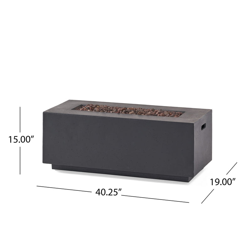 Contemporary Outdoor 40, 000 Btu Propane Fire Pit