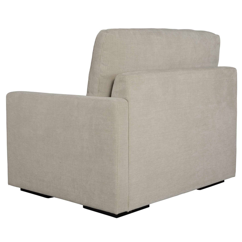 Uttermost Refuge sofa chaise with plush cushions and modern design, showcasing a sleek, comfortable lounge piece in soft fabric.