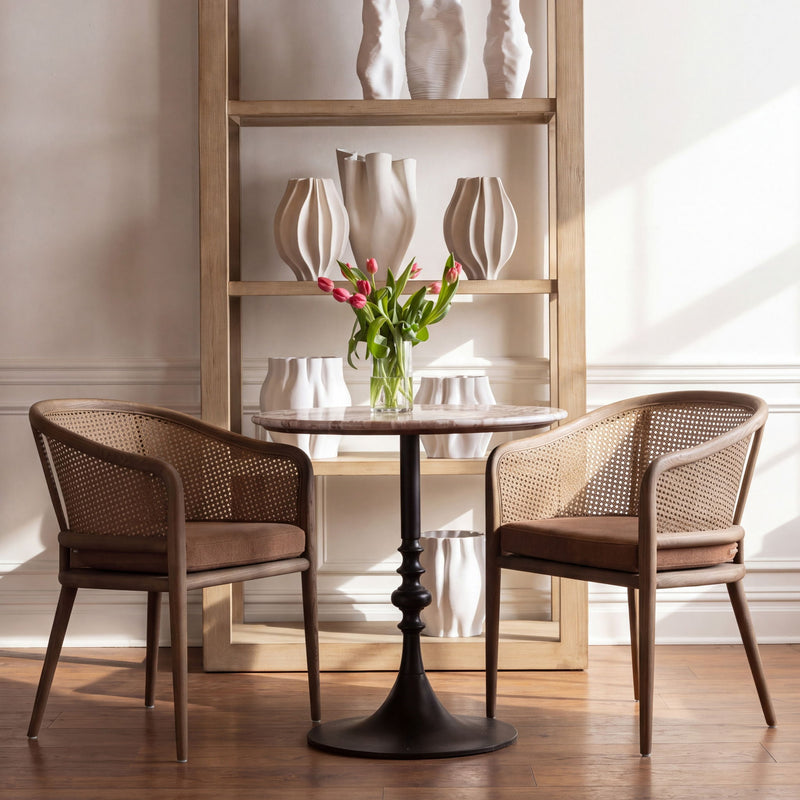 Marbella - Bistro Table - Beige And Black Bronze