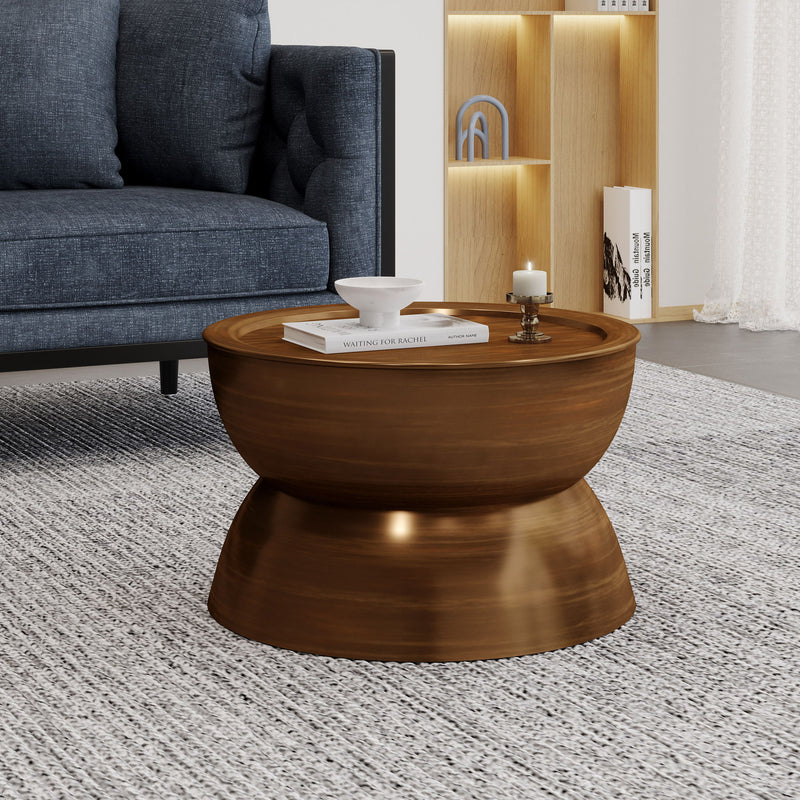 Sparling - Modern Iron Hourglass Coffee Table - R&R Furniture Gallery (Fountain Valley, CA)
