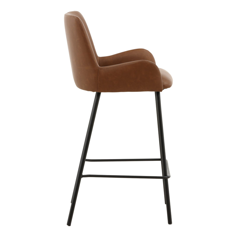 Zamar - Counter Stool (Set of 2) - Saddle