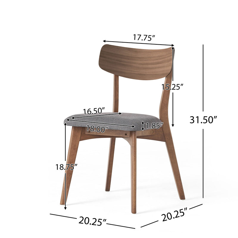 Mid Century Upholstered Dining Chairs (Set of 2) - R&R Furniture Gallery (Fountain Valley, CA)