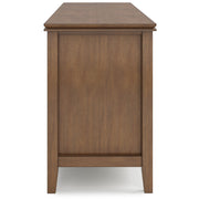 Artisan - TV Media Stand - Rustic Natural Aged Brown - R&R Furniture Gallery (Fountain Valley, CA)
