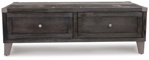 Todoe - Lift Top Cocktail Table - Dark Gray