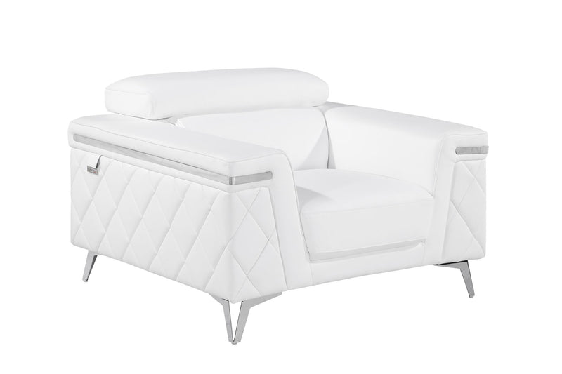 1140 - Top Grain Italian Leather Chair - R&R Furniture Gallery (Fountain Valley, CA)