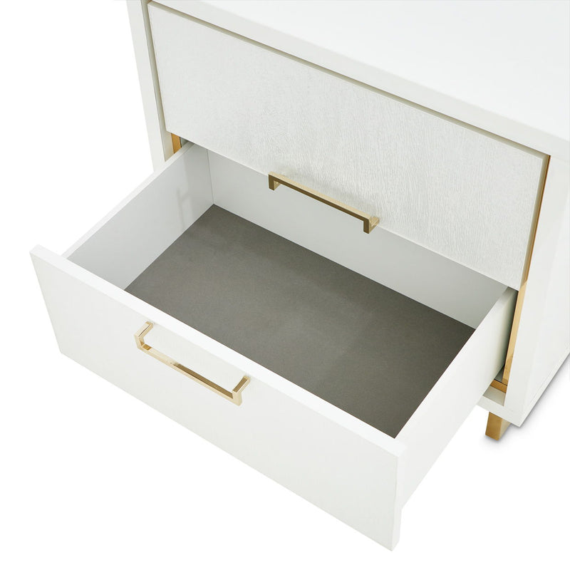 Palm Gate - Nightstand - Cloud White - R&R Furniture Gallery (Fountain Valley, CA)